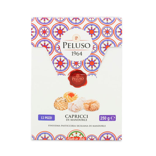 Biscotti alla mandorla Capricci di Mandorla, Peluso 1964, 250 gr o 400 gr Dolci tipici siciliani Peluso 1964
