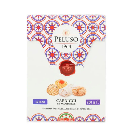 Biscotti alla mandorla Capricci di Mandorla, Peluso 1964, 250 gr o 400 gr Dolci tipici siciliani Peluso 1964