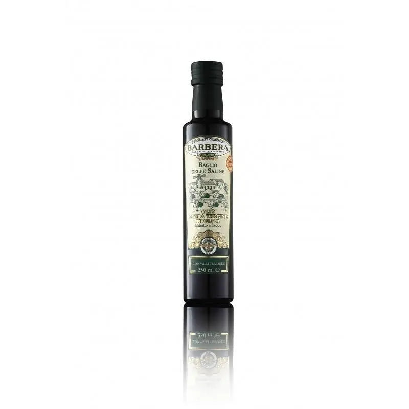 Olio Extravergine di Oliva Baglio Delle Saline, D.O.P. Valli Trapanesi Condimenti Premiati Oleifici Barbera 6 Bottiglie da 250 ml (-10%)