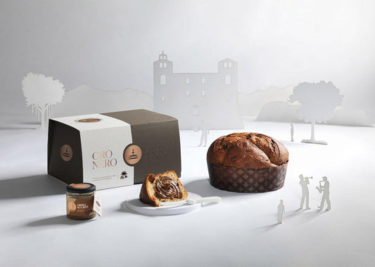 Panettone Fiasconaro Oro Nero con crema di Caffè Panettone Fiasconaro