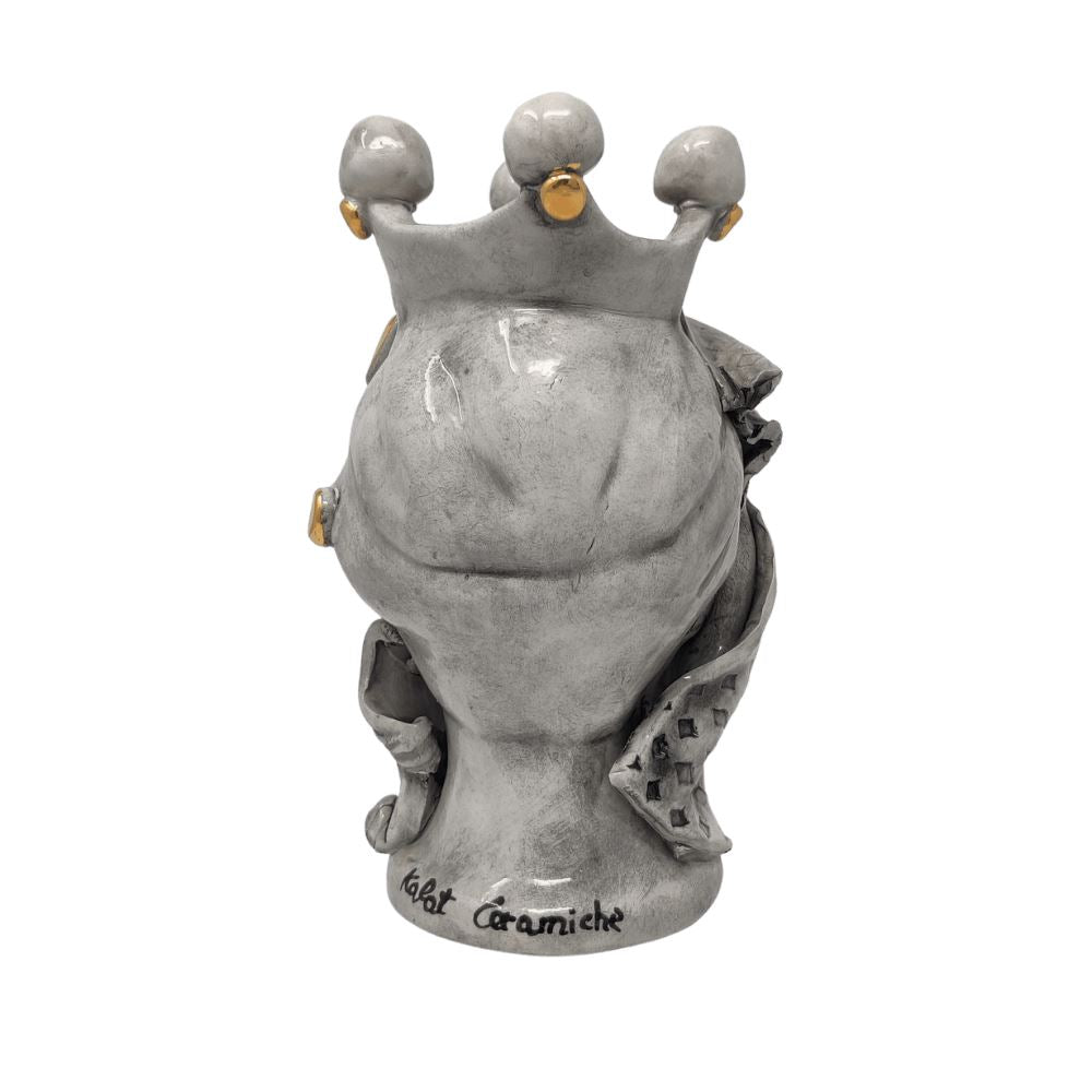 Testa di Moro Kalat Ceramiche, Donna, h 20 cm Ceramica Kalat Ceramiche