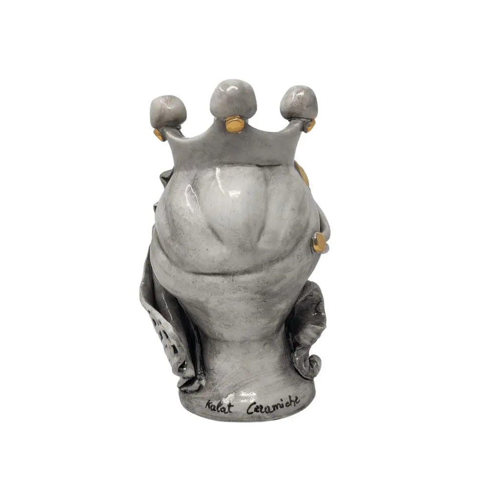 Testa di Moro Kalat Ceramiche, Uomo, h 20 cm Ceramica Kalat Ceramiche