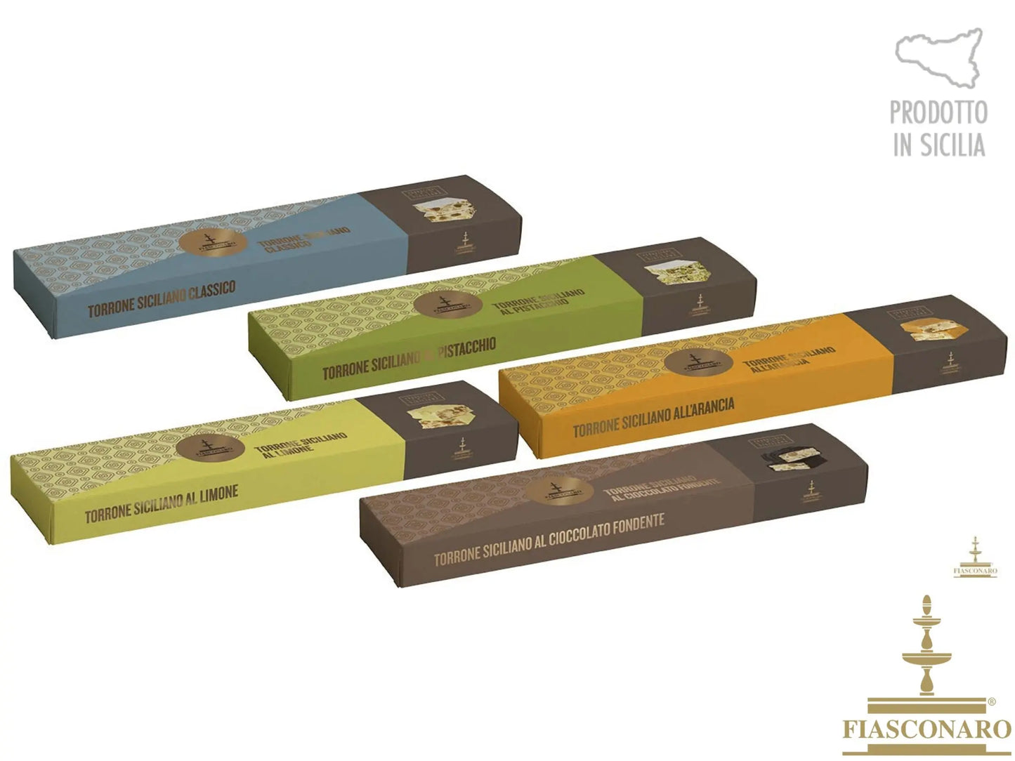 5 x Torrone tipico siciliano Fiasconaro Dolci tipici siciliani Fiasconaro