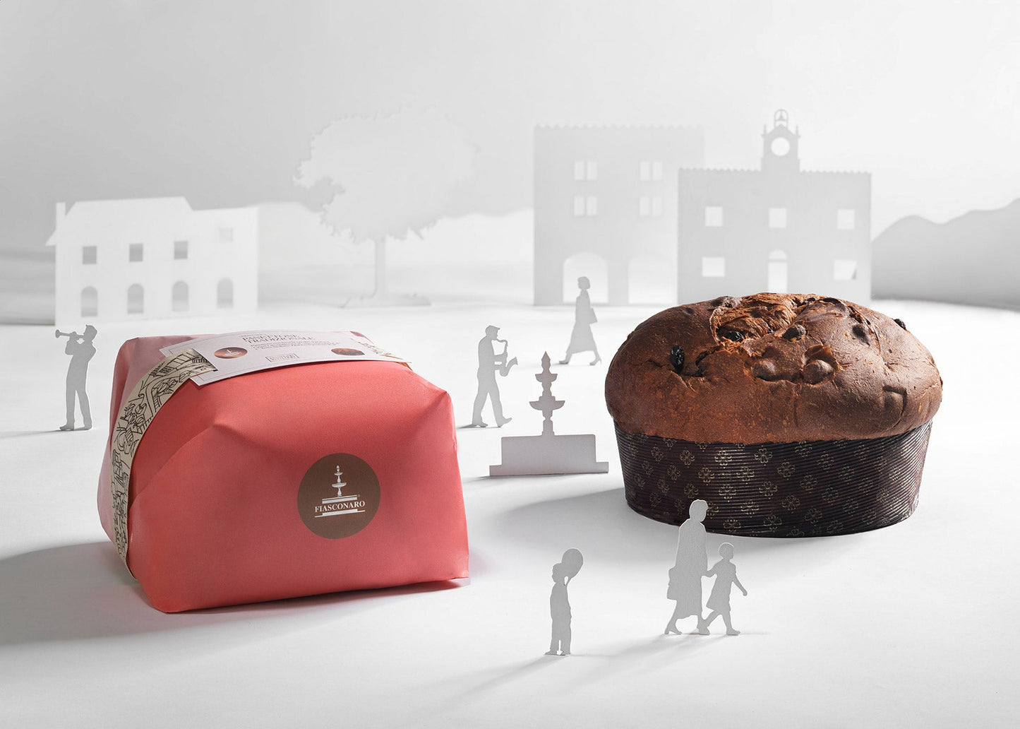 Confezione regalo natalizia con Panettone Fiasconaro e spumante extradry Branciforti Jolie 75 Cl, Cantine Firriato Confezione regalo natalizia Food in Sicily