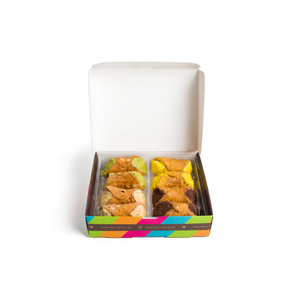 Sicilian cannoli assorted brothers Sicily, 240 gr (8 pieces)