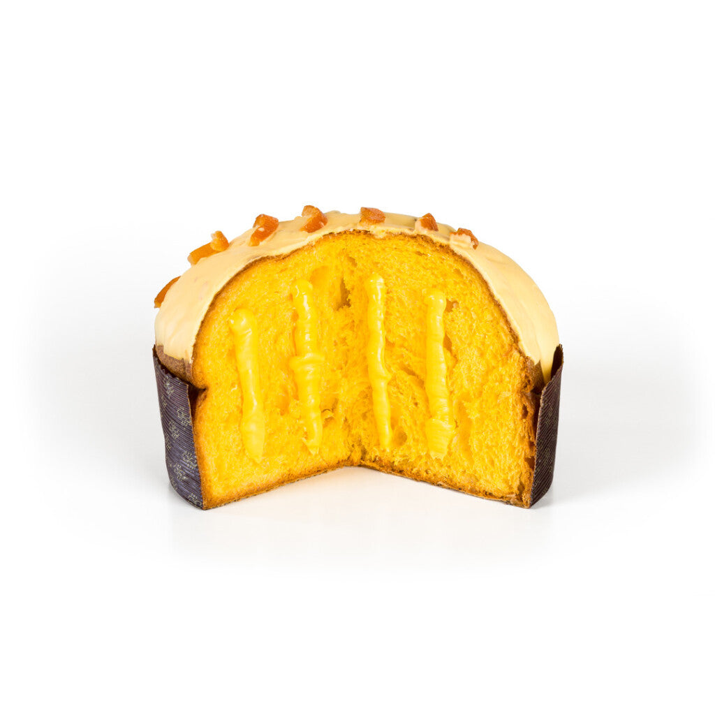 Panettone mit der Orange Siziliens, sizilianische Brüder, verschiedene Gewichte