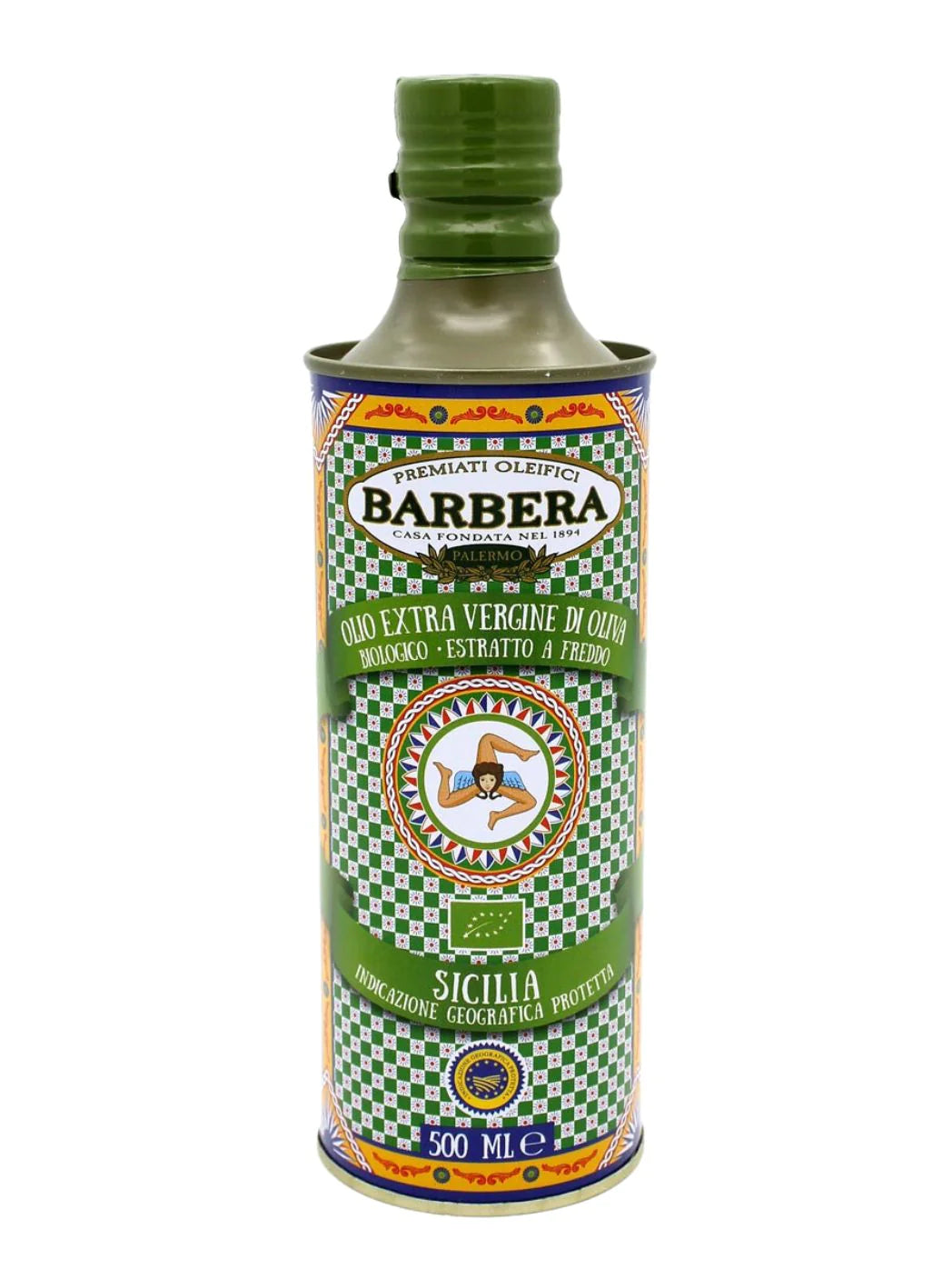 Olio Extra Vergine di Oliva, Biologico , Sicilia - Indicazione Geografica Protetta, Premiati Oleifici Barbera, due formati Condimenti Premiati Oleifici Barbera 