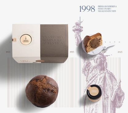 Panettone Fiasconaro Oro Nero con crema di Caffè, 1 Kg Panettone Fiasconaro 