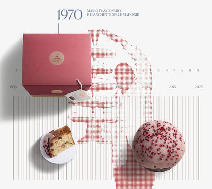 Panettone artigianale Fiasconaro Ciliegia e Fragoline, 1 Kg Fiasconaro 