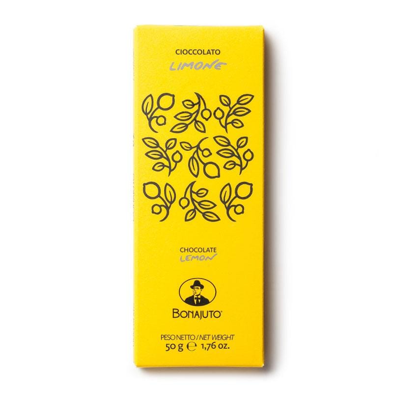 Cioccolato Artigianale al Limone, 50 gr Dolci tipici siciliani Antica Dolceria Bonajuto 