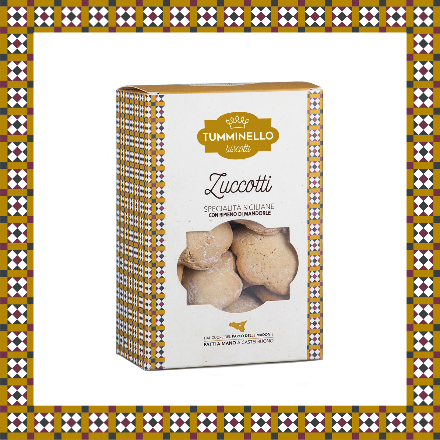 Zuccotti, biscuits siciliens avec d'amande et de citrouille, 350 GR