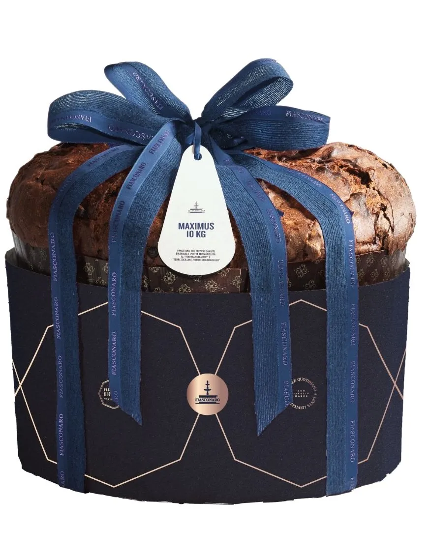 Panettone Fiasconaro Maximus con uvetta aromatizzata al Marsala e Zibibbo, varie grammature