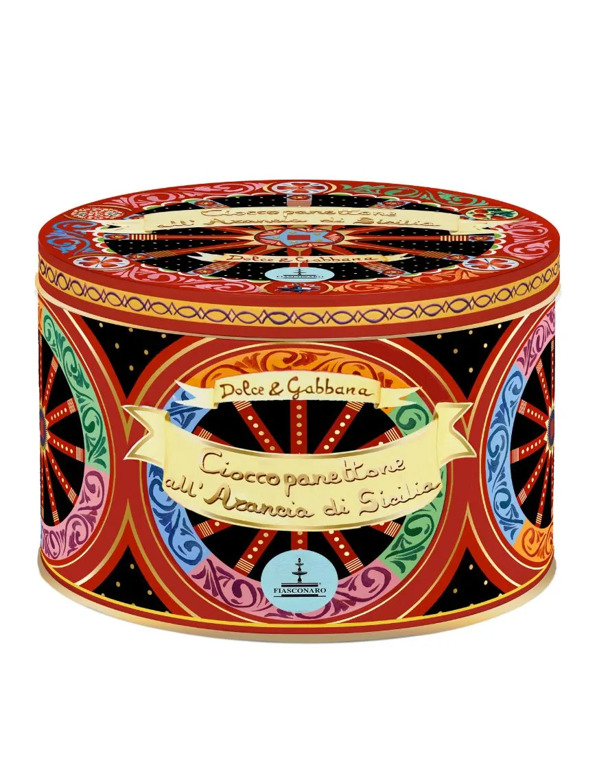 Fiasconaro Artisan Panettone "Dolce et Gabbana" Chocopnettone avec chocolat et élément de la Sicile, 1 kg