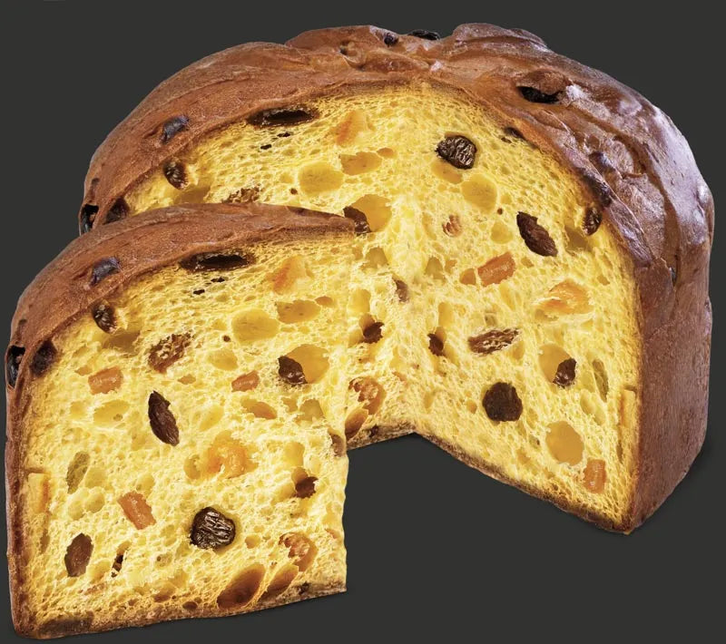 Klassiker Panettone mit Sultana -Aroma -Rosinen mit "Marsala Fine Doc Wine", Sizilien, 1 kg