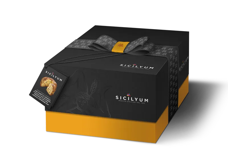 Klassiker Panettone mit Sultana -Aroma -Rosinen mit "Marsala Fine Doc Wine", Sizilien, 1 kg