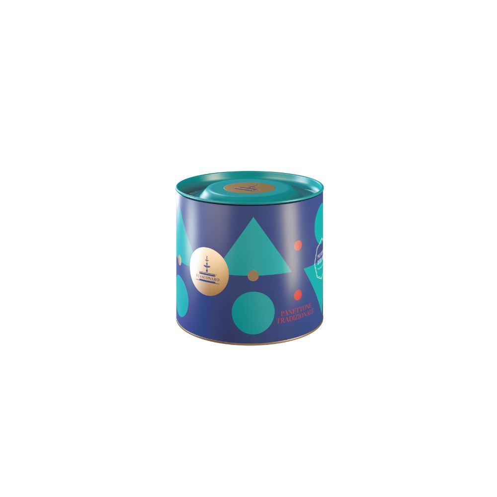 Traditionelle Fiasconaro -Panettone mit Rosinen, die mit Marsala Dop und Zibibbo PGI, 100 g, gewürzt sind