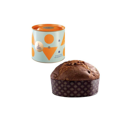 Traditionelle Fiasconaro -Panettone mit Rosinen, die mit Marsala Dop und Zibibbo PGI, 100 g, gewürzt sind