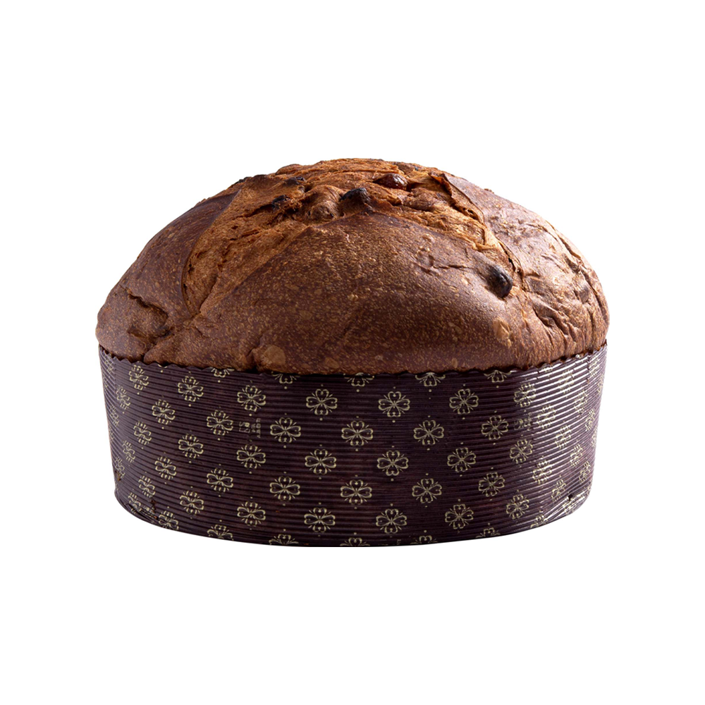 Traditionelle Fiasconaro Panettone mit Rosinen, die mit Marsala Dop und Zibibbo PGI gewürzt sind, verschiedene Gewichte