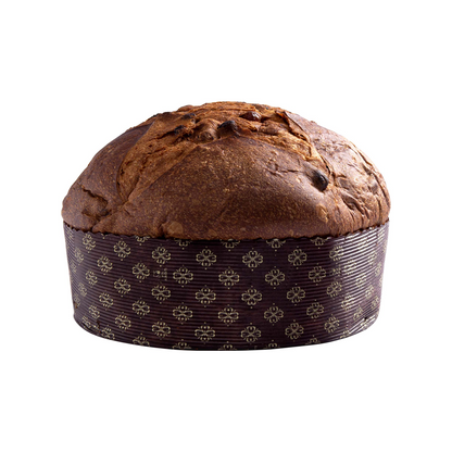 Traditionelle Fiasconaro Panettone mit Rosinen, die mit Marsala Dop und Zibibbo PGI gewürzt sind, verschiedene Gewichte