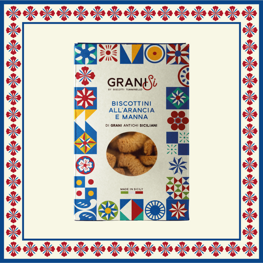 Sizilianische Kekse der alten Weizentimilie mit Manna und Orangenschale, Tumminello, 210 g