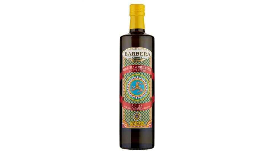 Olio Extra Vergine di Oliva, Sicilia - Indicazione Geografica Protetta, Premiati Oleifici Barbera, due formati Condimenti Premiati Oleifici Barbera 1 Bottiglia da 750 ml 