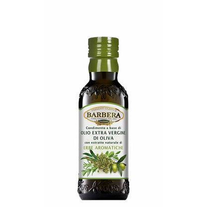 Olio Extra Vergine di Oliva aromatizzato alle erbe aromatiche, 0,25 L Condimenti Premiati Oleifici Barbera 