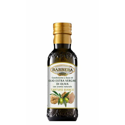 Olio Extravergine di Oliva aromatizzato al tartufo bianco, 0,25 L Condimenti Premiati Oleifici Barbera 1 Bottiglia 