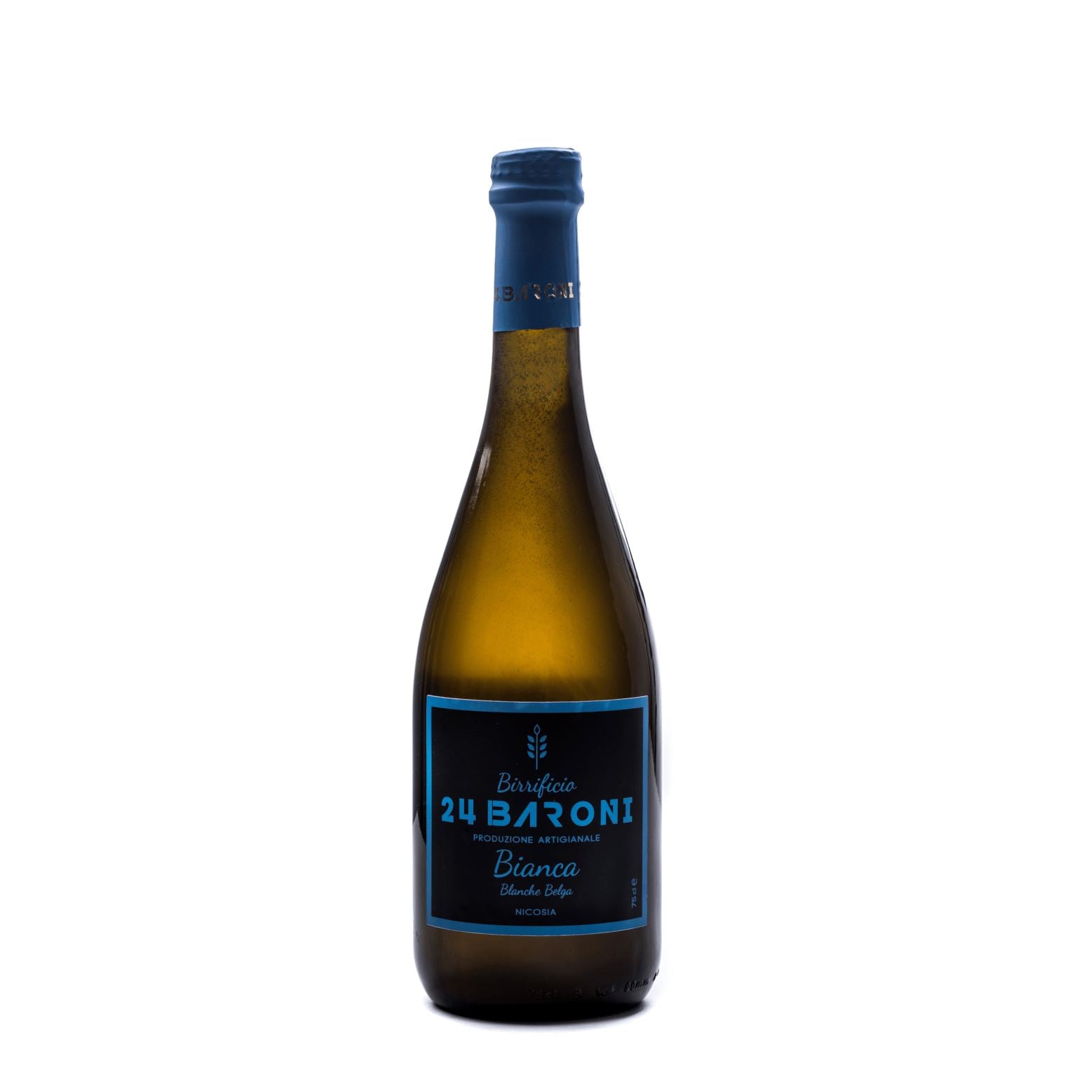 Birra Bianca Blanche Belga Bibite 24 Baroni 75 CL 