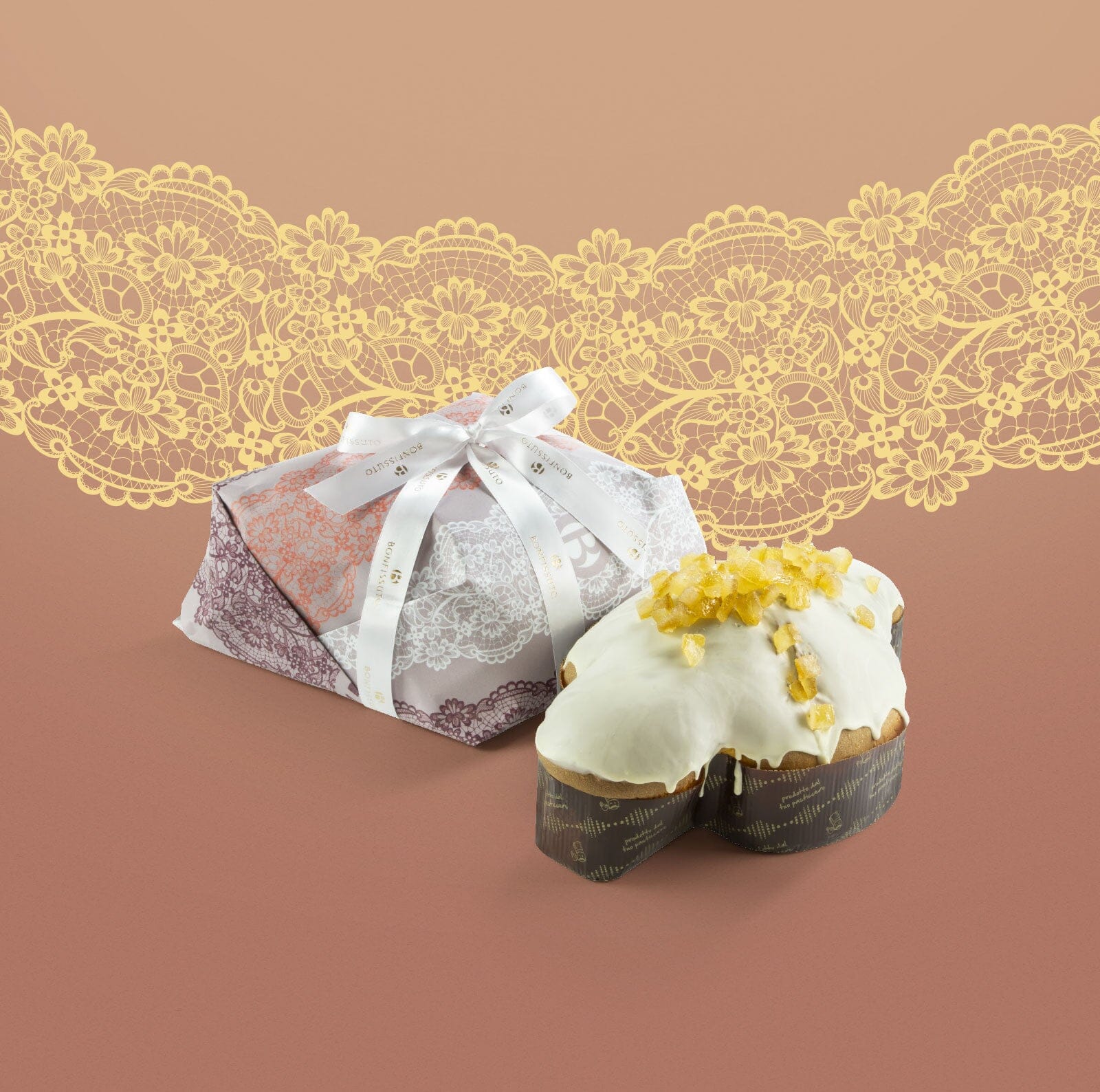 Colomba Bonfissuto con Amarene, Limone e Franciacorta, 1 kg Torte e dessert Bonfissuto 