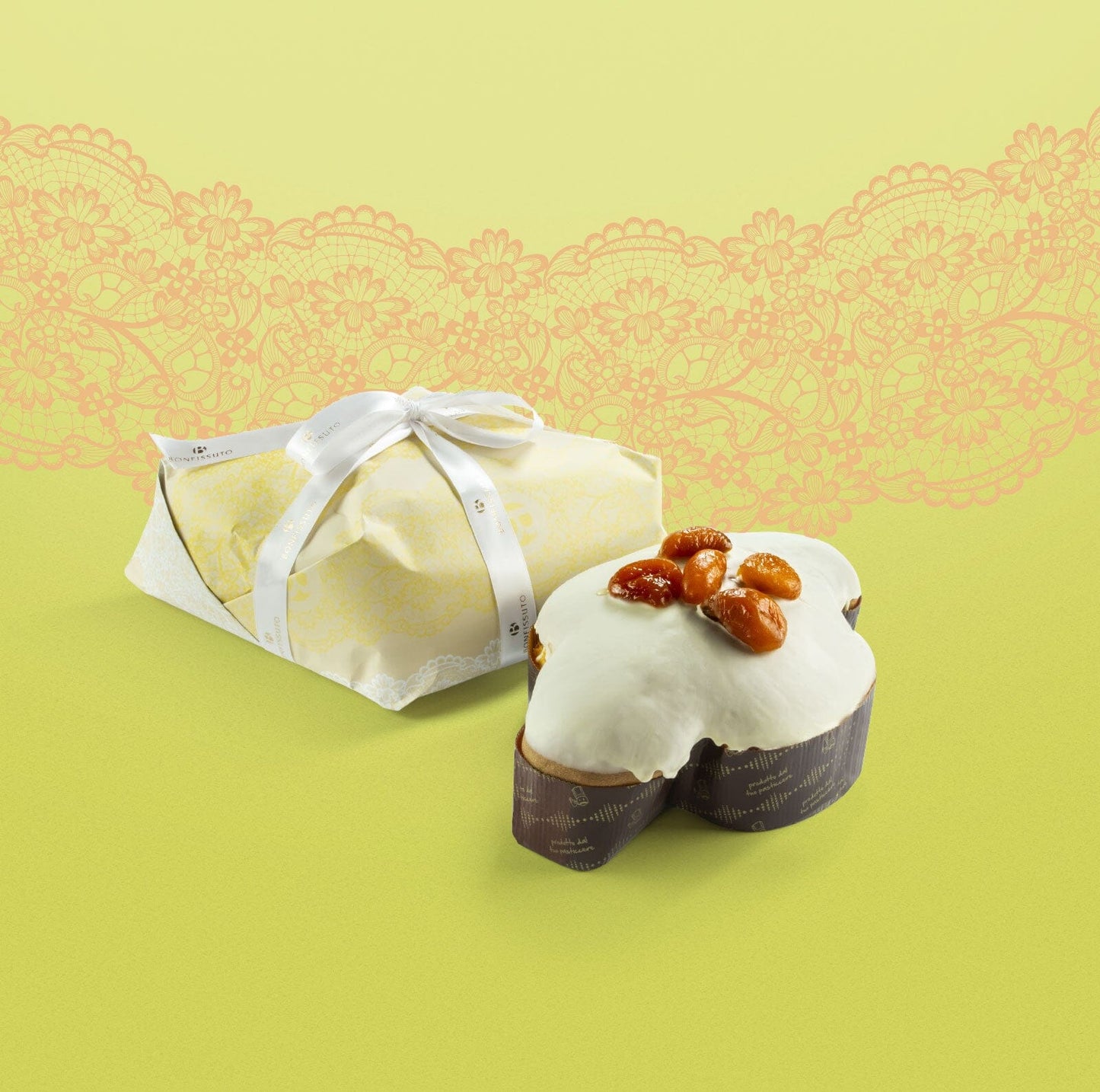 Colomba Bonfissuto Ananas e Albicocca, 1 kg Torte e dessert Bonfissuto 