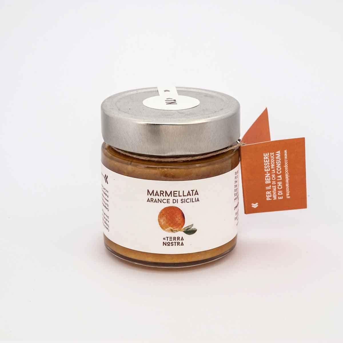 Marmellata di Arance di Sicilia da agricoltura sociale, 240 grammi Confetture e Creme spalmabili Cooperativa Sociale Terra Nostra 