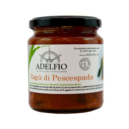 Sugo di Pesce Spada 300 gr Sugo Adelfio - Marzamemi 