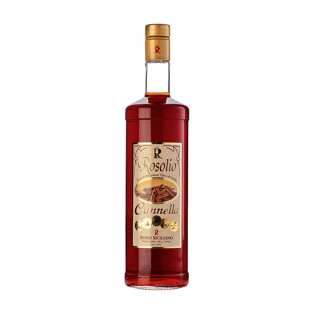 Rosolio alla Cannella,50 cl, Distillerie Russo Siciliano Vini e liquori Distillerie dell’Etna F.lli Russo 