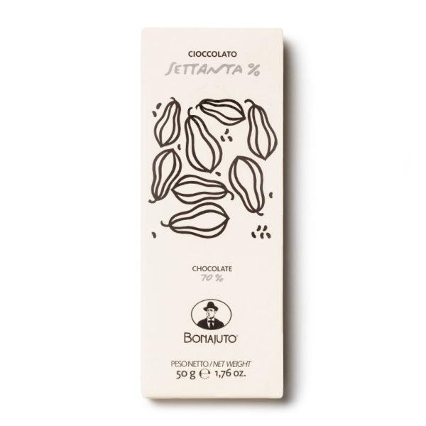 Cioccolato fondente 70%, 50 gr Dolci tipici siciliani Antica Dolceria Bonajuto 
