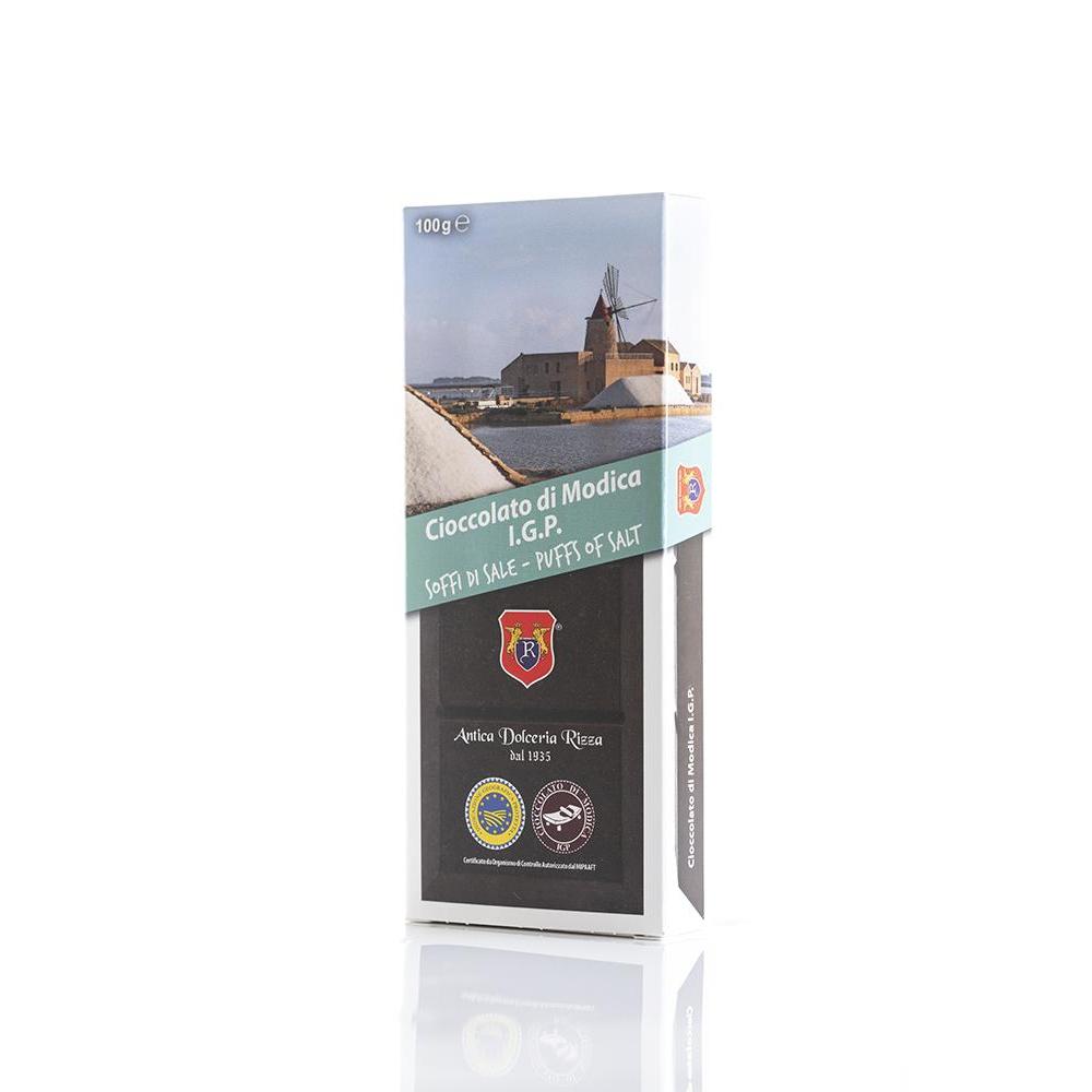 Cioccolato di Modica IGP al sale di Trapani, 100 gr Cioccolato di Modica Antica Dolceria Bonajuto 