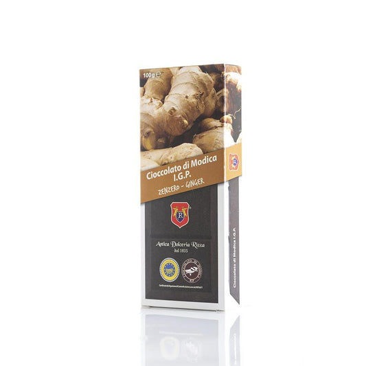 Cioccolato di Modica IGP allo zenzero, 100 gr Cioccolato di Modica Antica Dolceria Bonajuto 