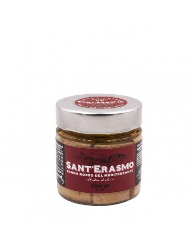 Filetti di tonno rosso del Mar Mediterraneoin olio d'oliva Sant'Erasmo, Coalma 200g Tonno Coalma - Sant'Erasmo 