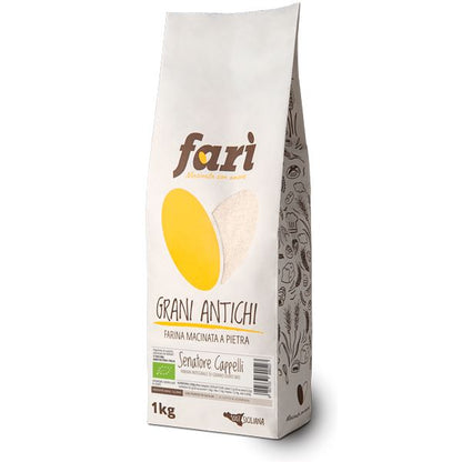Farina integrale di grano duro Senatore Cappelli da agricoltura biologica Farine Molino Latina 