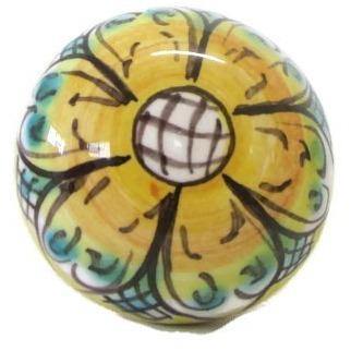Tappo in Ceramica di Caltagirone, vari colori, dipinto a mano Ceramica Food in Sicily 