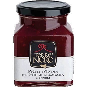 Confettura di Fichi d'India con Miele di Zagara e Pinoli, 240 gr Confetture e Creme spalmabili Terre Nere 