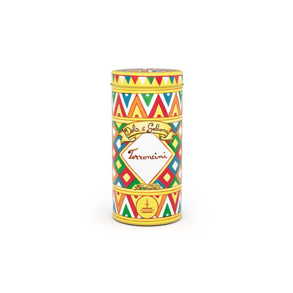 Torroncini siciliani Fiasconaro morbidi assortiti in latta Dolce&Gabbana, vari formati Dolci tipici siciliani Fiasconaro Latta da 150 gr 